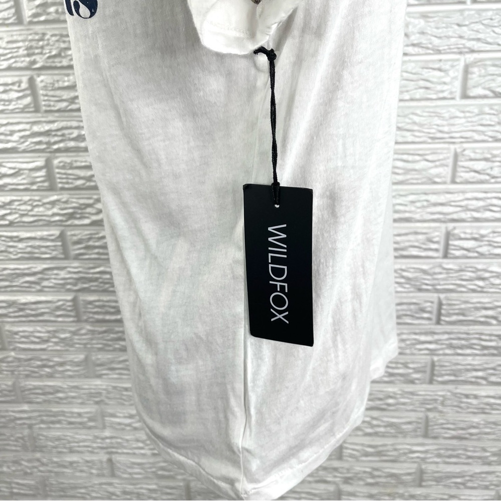 Wildfox Bikinis & Belinis Keke Tee T-Shirt Clean White Short Sleeve Size Small - Picture 6 of 9